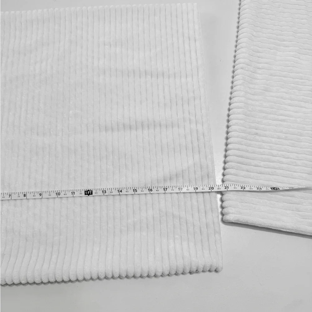 2 decorative home brilliant pillow covers 20X20 creamy white